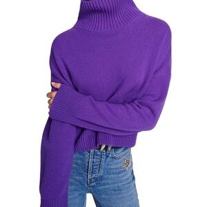 Deluc Rich Purple Turtleneck Sweater